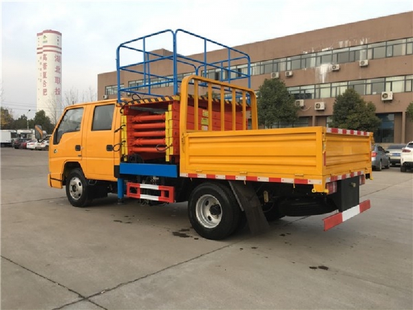 國六江鈴10米剪叉式升降平臺高空作業(yè)車(chē)