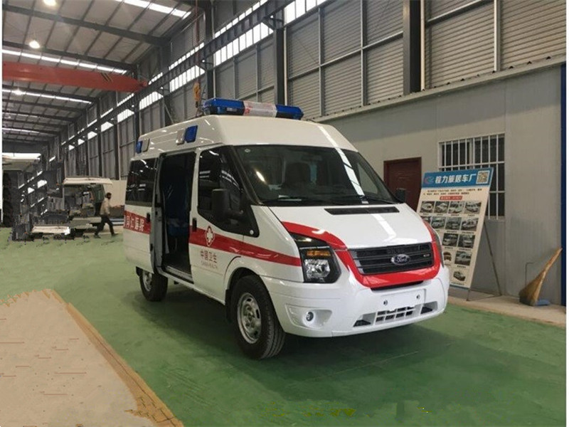 福特V348短軸中頂監護型救護車(chē)